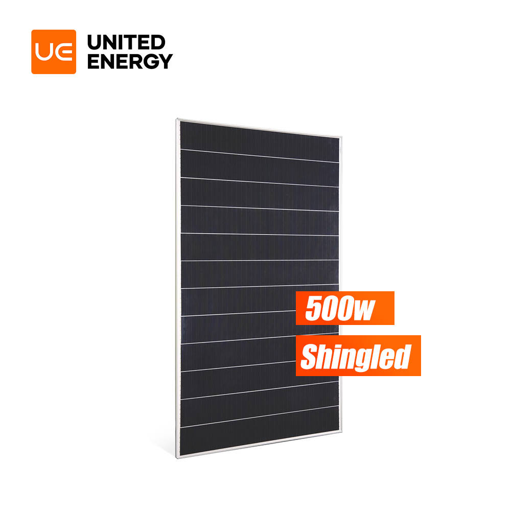 Painel de energia solar shingled 500 watts 500 W mono módulo solar de sobreposição