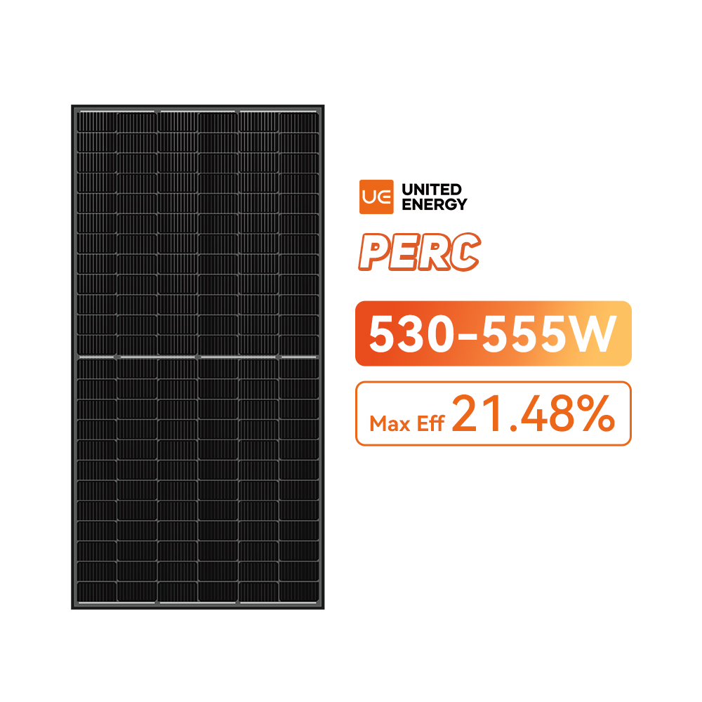 Painel solar comercial de 500 watts totalmente preto custa 530-555W