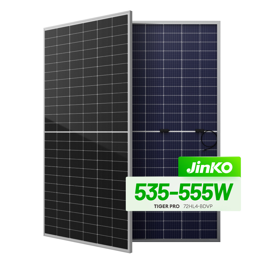 Módulo monocristalino bifacial dos painéis solares 535-555W de JinKO